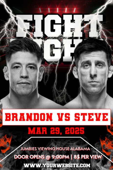 Fight night Template | PosterMyWall