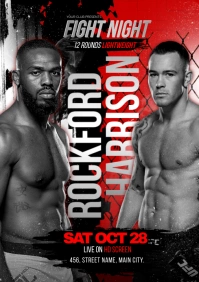 fight night A4 template