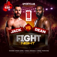 fight night Publicación de Instagram template