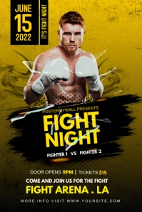 fight night Poster template