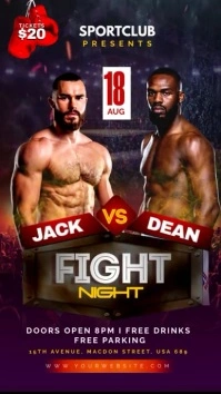 fight night Instagram Reel template