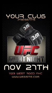 Fight night Instagram ad post template
