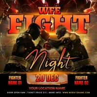 Fight Night Template Message Instagram
