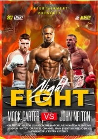 Fight night video template A4