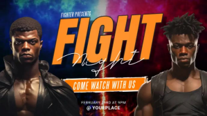 Fight Night vs Live Video Ad template Facebook-covervideo (16:9)