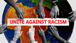 Fight Racism Poster Template Ekran reklamowy (16:9)