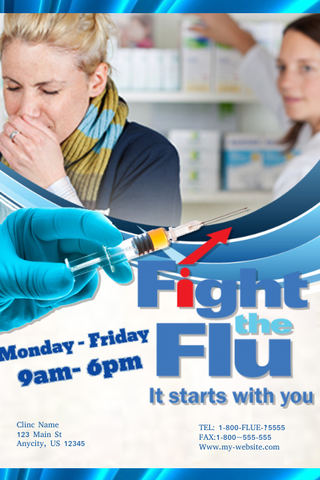 Fight the flue Template | PosterMyWall