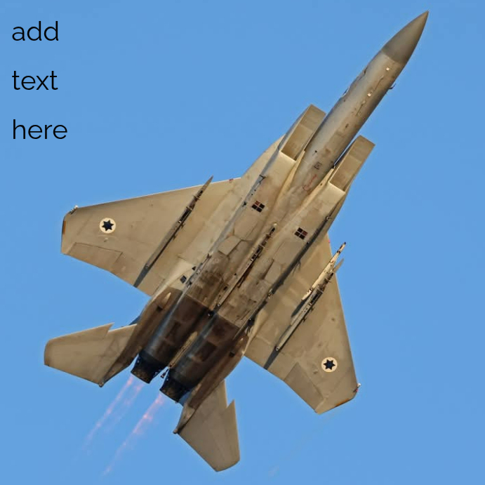 Plantilla de fighter-jet-military-aircraft-template | PosterMyWall