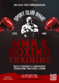 Fighting Club Video Flyer A4 template