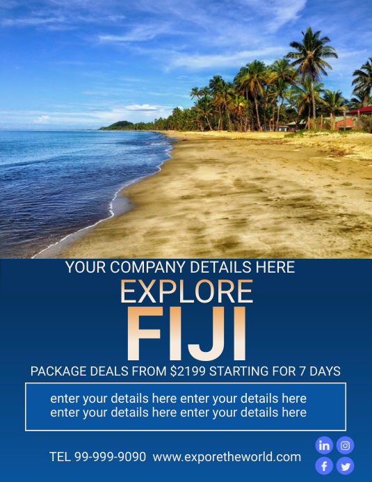 Advertisement Examples Fiji FIJI Template | PosterMyWall