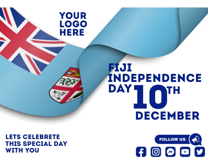 Fiji Independence Day Flyer (US Letter) template