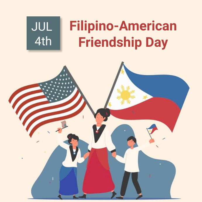 Copy of filipino american friendship day PosterMyWall