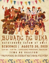 Filipino Folk Dance and Cultural Event Poster Iflaya (Incwadi ye-US) template