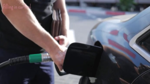 Branco Filling in car fuel Miniatura di YouTube Template