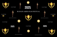 film, award, movies, festival, photo backdrop, gala Banner 4' × 6' template