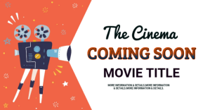 Film and theater, event,coming soon Facebook Shared Image template