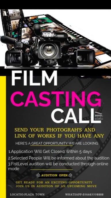 Film Casting Call Poster Templates | PosterMyWall
