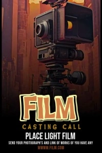 Film Casting Cal Poster Templates