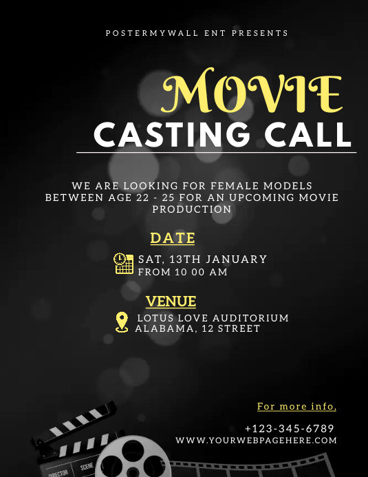 Film Template | PosterMyWall