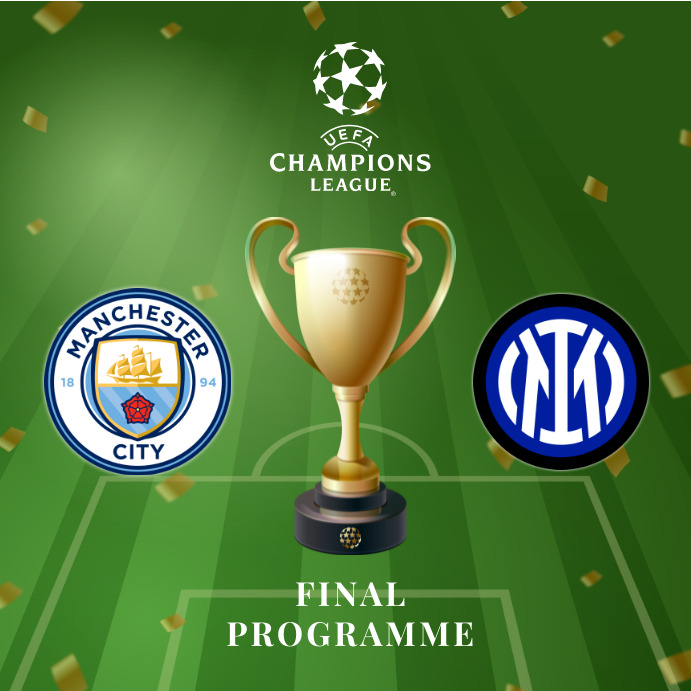 Final Champions League Poster Template Instagram-Beitrag