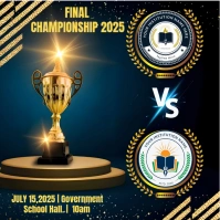 Final championship 2025 school showdown! Kvadrat (1:1) template