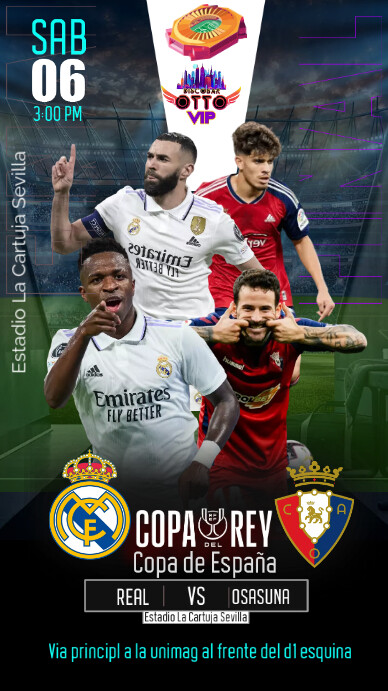 Final copa de españa Instagram Story template