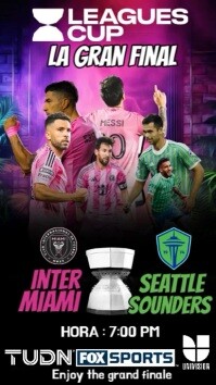 Final de la leagues cup 2025 Reel Instagram template