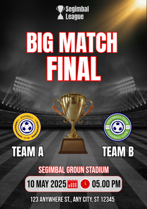 Final Forms Football Example FINAL FOOTBALL Template | PosterMyWall