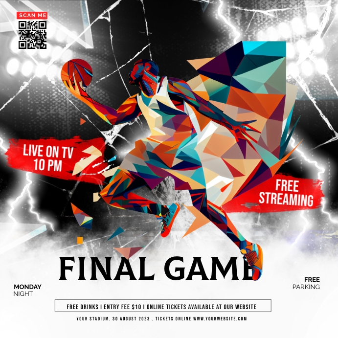 Final Game poster Template PosterMyWall