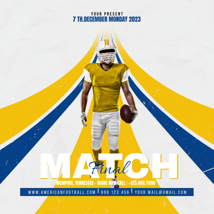 Final Match 2023 Template PosterMyWall