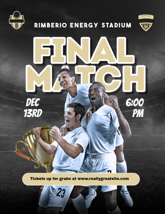 Final Match Flyer (US Letter) template