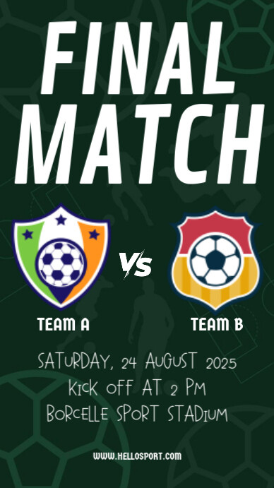 Final Match Instagram 快拍 template