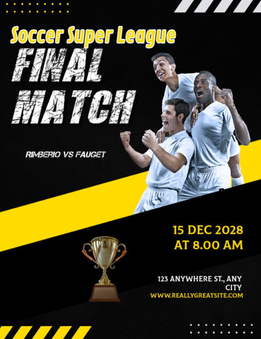 Final Match Template PosterMyWall