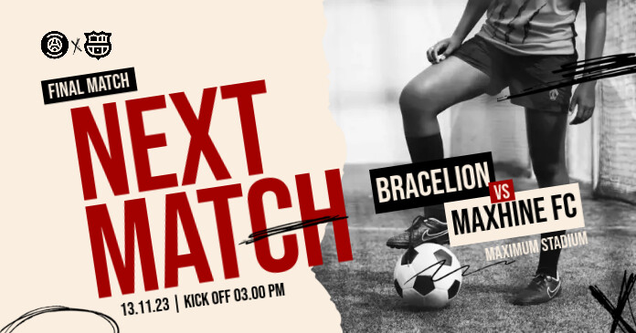 Final Match Soccer Design Template | PosterMyWall