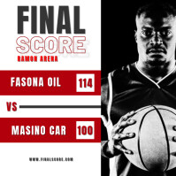 Basketball final score template | PosterMyWall