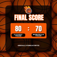 Final Score Basketball Template | PosterMyWall