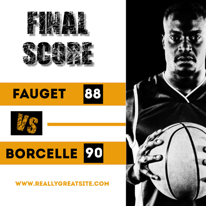 Final Score Basketball Template PosterMyWall
