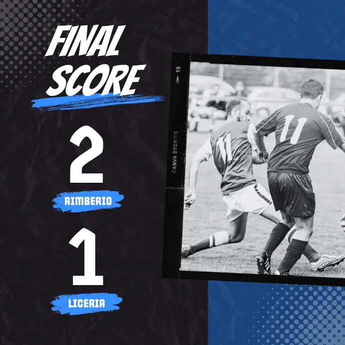 Final Score Instagram Post template