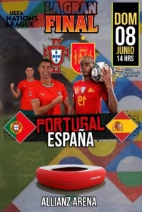 final uefa nations league 2025 Plakat template