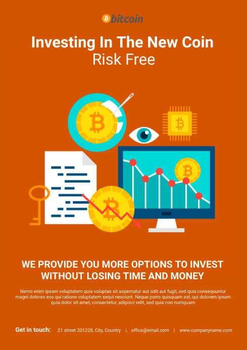 Plantilla de Finance And Bitcoin Flyer Template | PosterMyWall