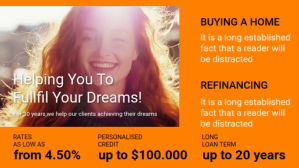 Оранжевый Home Loan Promotion Facebook Cover Video Template