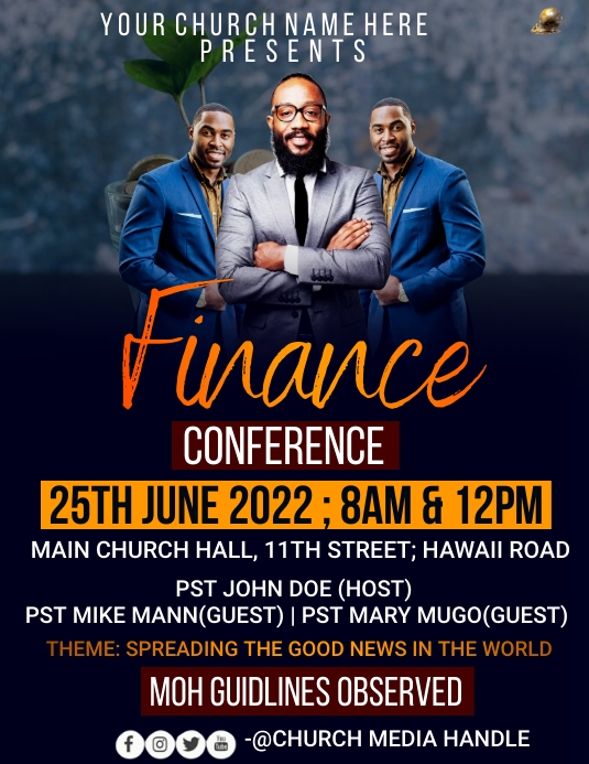 Copy of finance conference | PosterMyWall