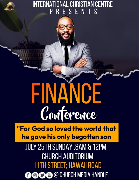 Copy of finance conference | PosterMyWall