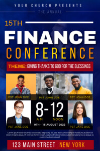 Finance Conference Poster template