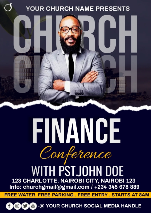 Copy of finance conference | PosterMyWall