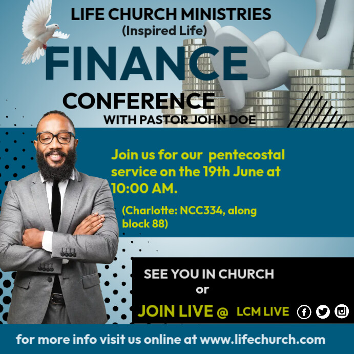 Copy of FINANCE CONFERENCE | PosterMyWall