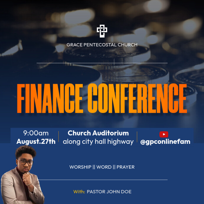 finance conference Template | PosterMyWall