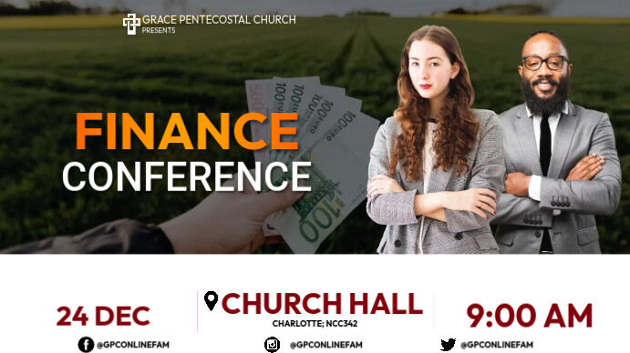 finance conference Apresentação (16:9) template