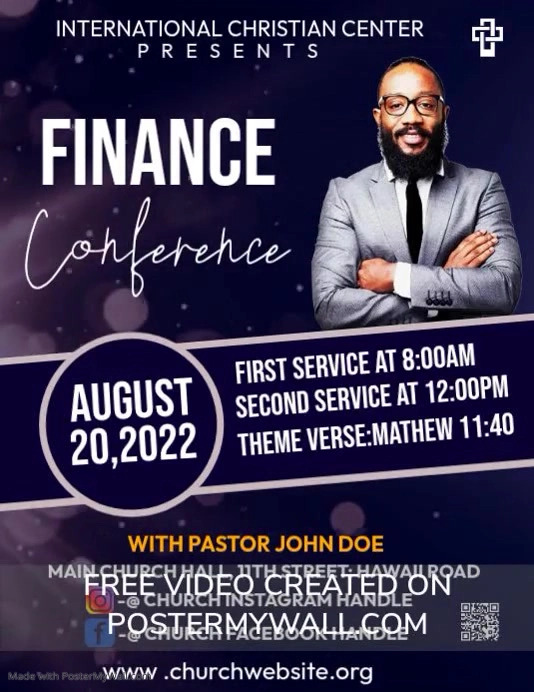 Copy of finance conference | PosterMyWall