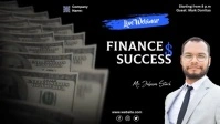 FINANCE LIVE WEBINAR Facebook Cover Video (16:9) template